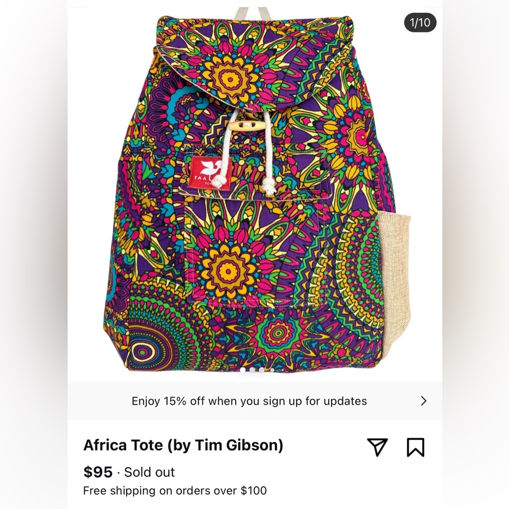 Taaluma Africa tote